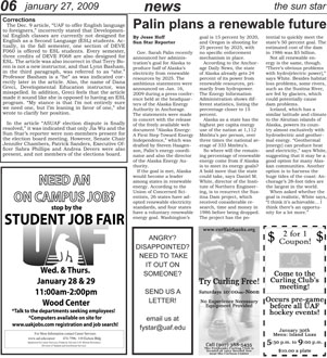 Palin plans a renewable future
